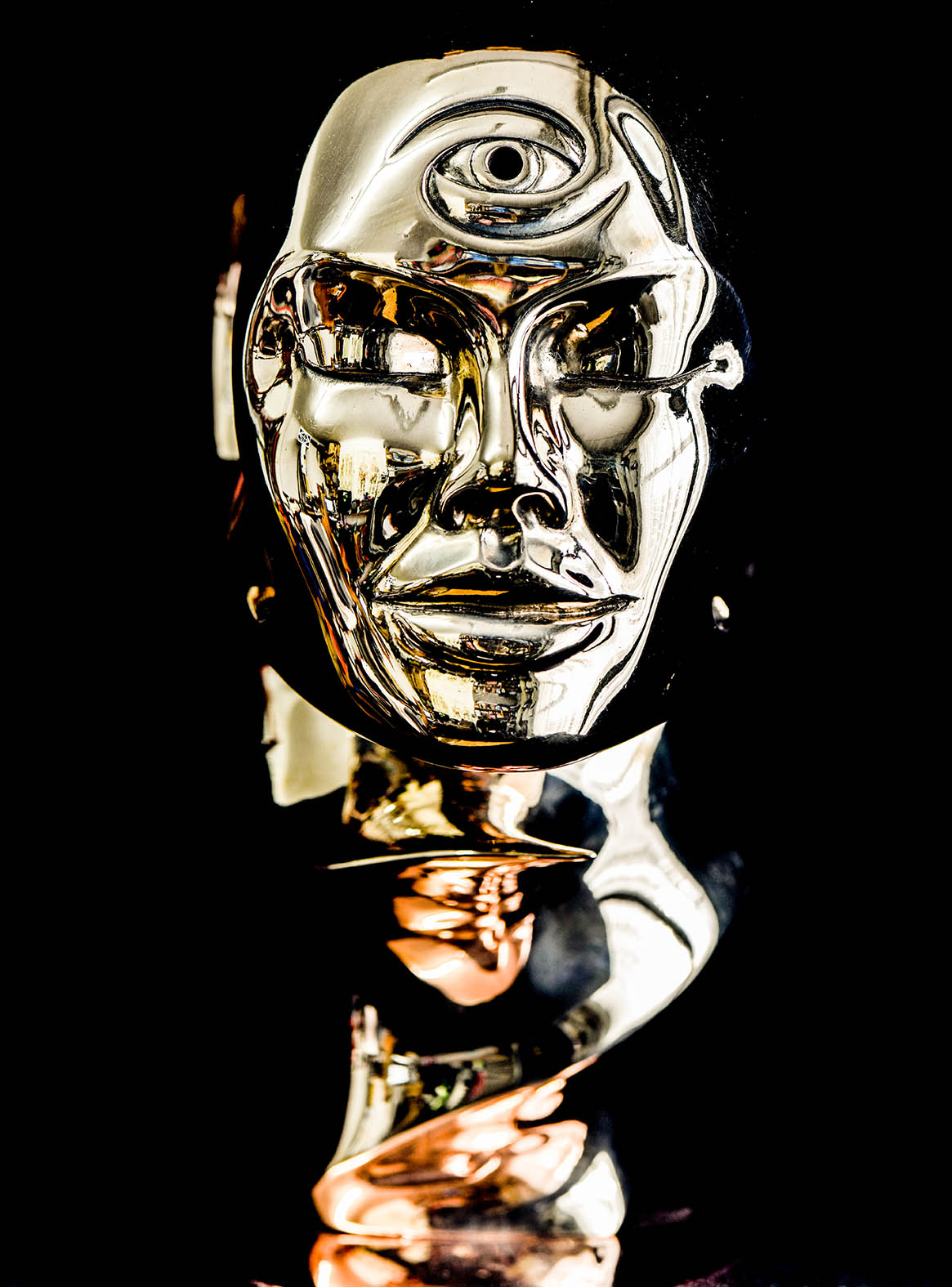 Satcitananda Bronze sculpture by Andrew Thomas