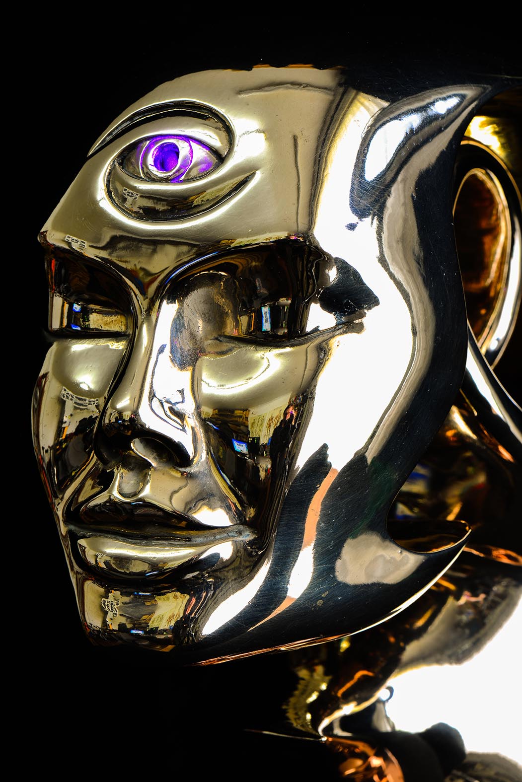 Satcitananda Bronze sculpture by Andrew Thomas