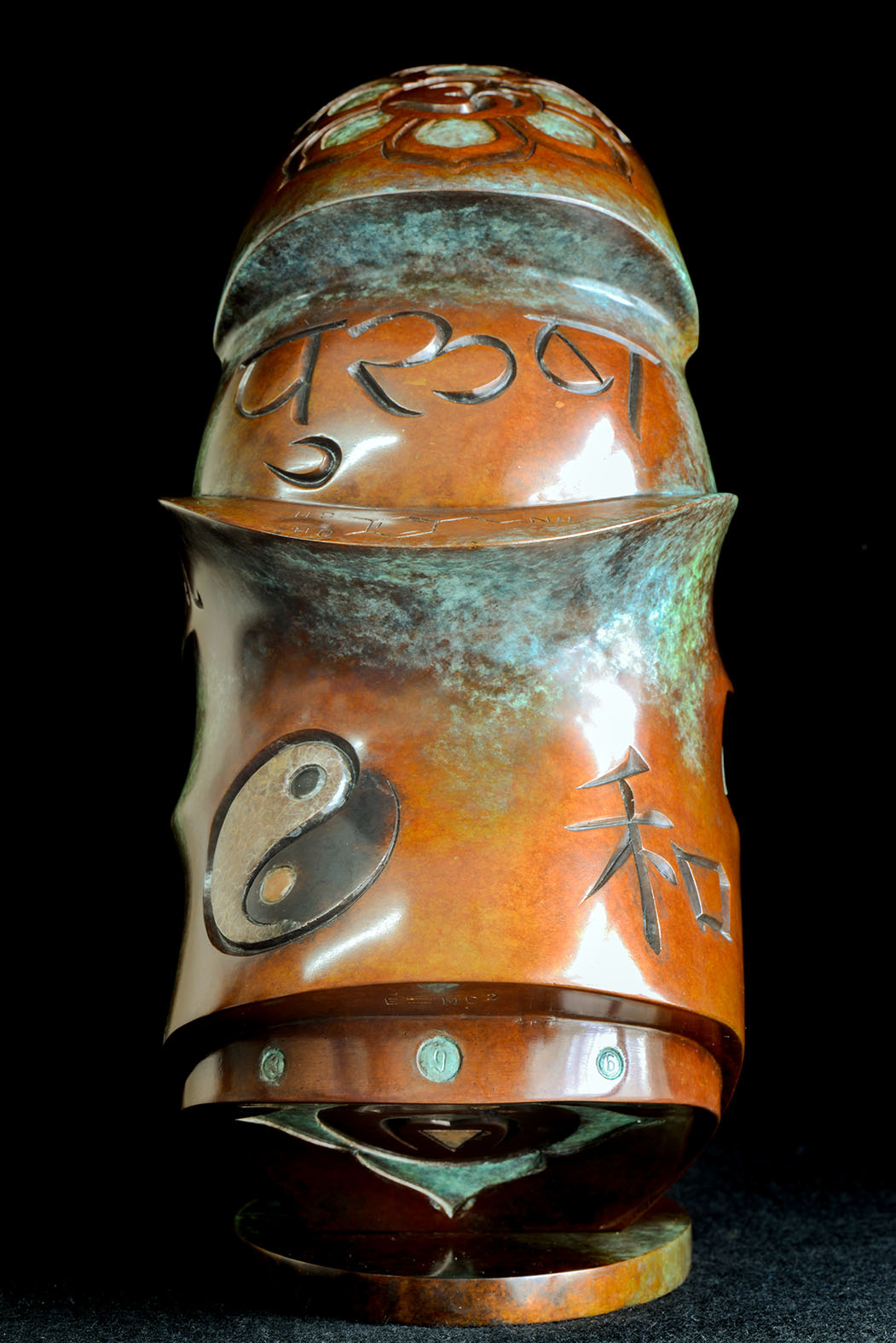 Purusha Bronze sculpture by Andrew Thomas