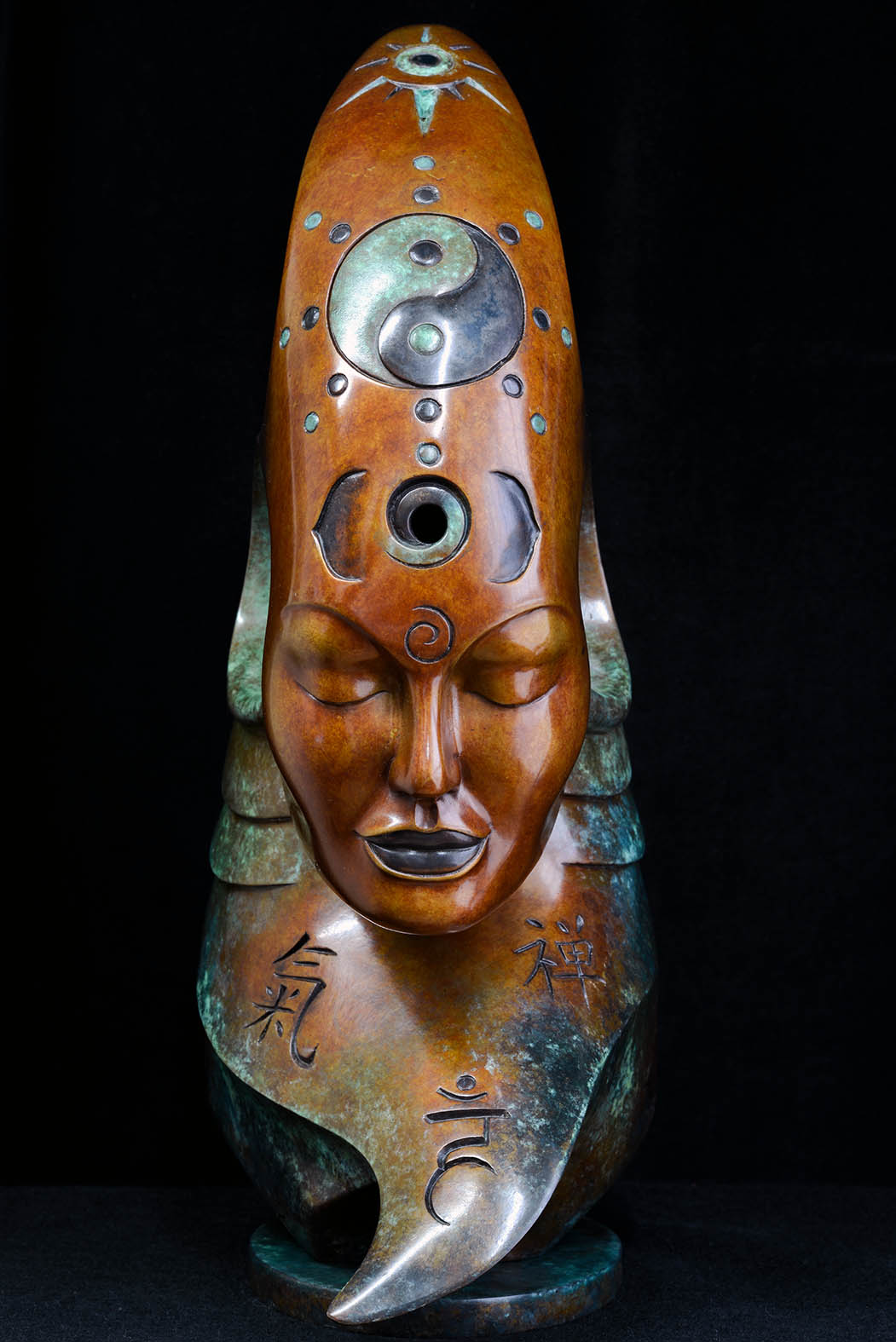 Bodhicitta Bronze sculpture by Andrew Thomas