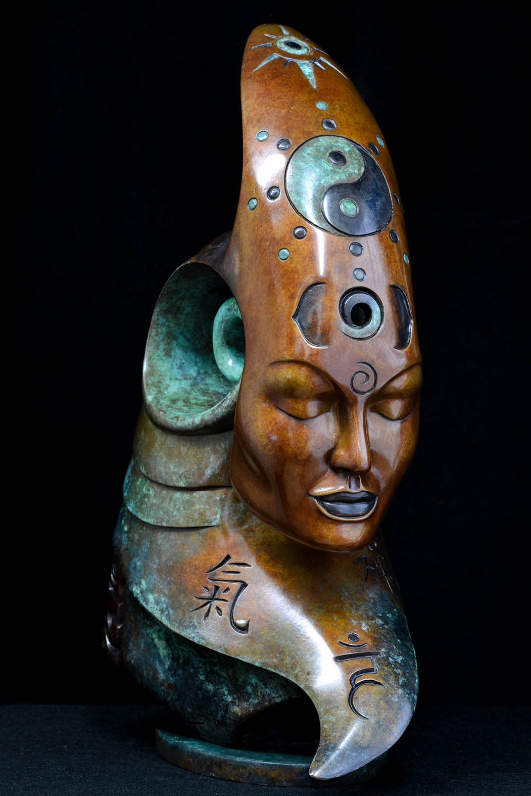 Bodhicitta Bronze sculpture by Andrew Thomas