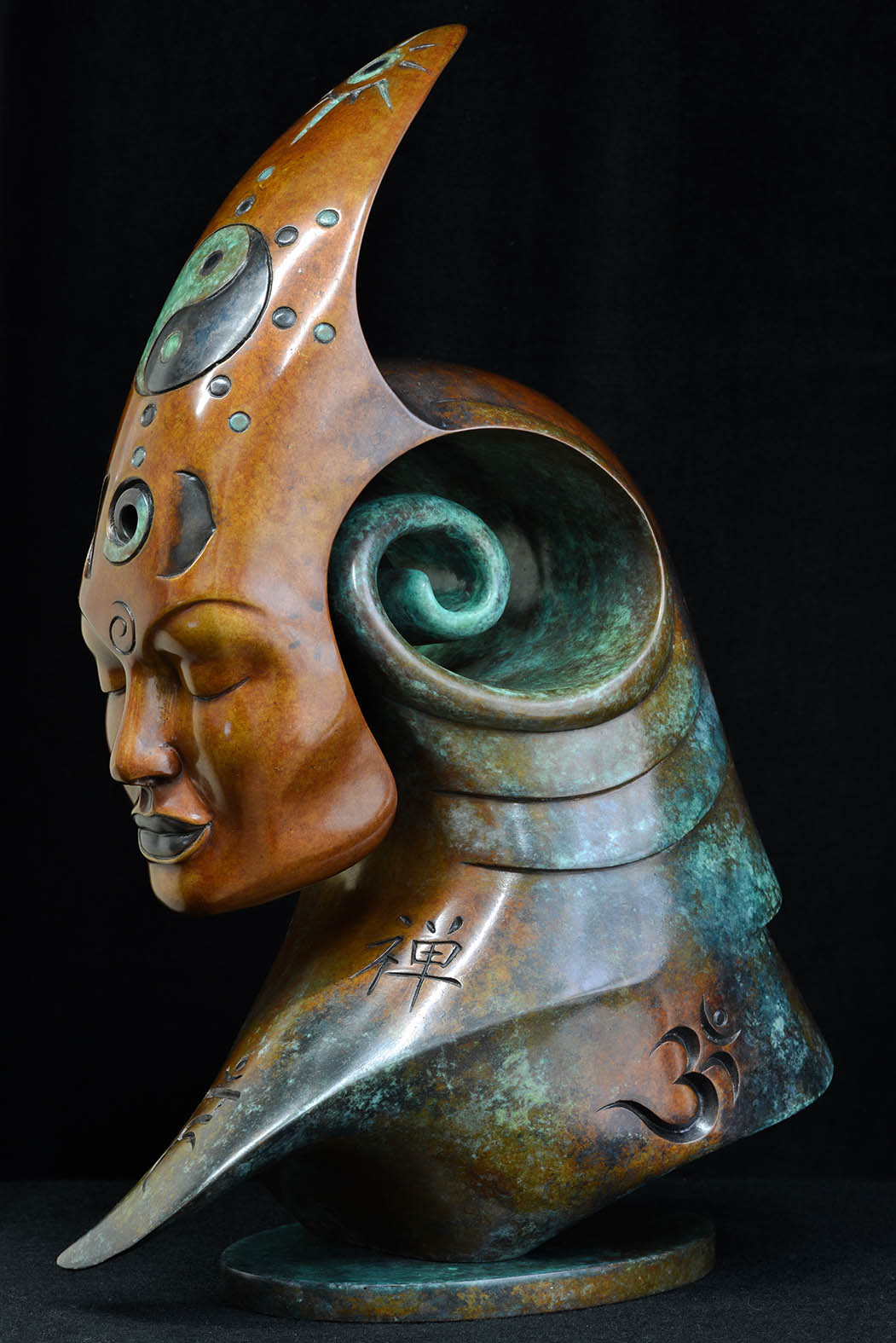 Bodhicitta Bronze sculpture by Andrew Thomas