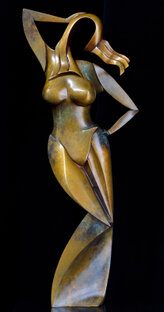 Bronze figurative sculpture by Andrew Thomas