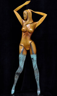 Bronze figurative sculpture by Andrew Thomas