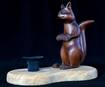 Busking Squirrel by Mike O