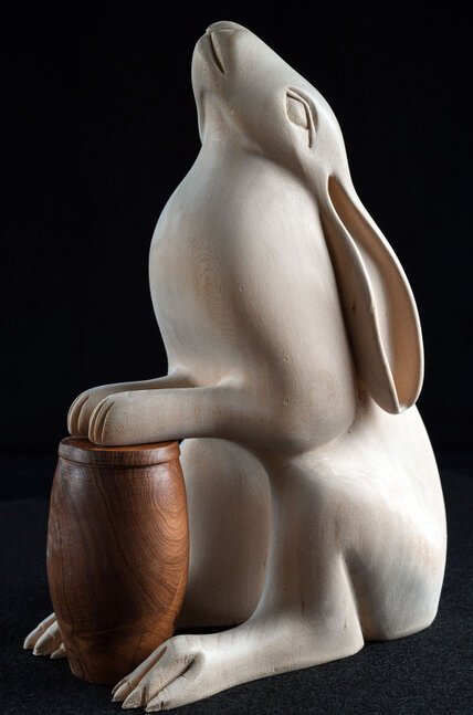 Drumming Hare by Mike O
