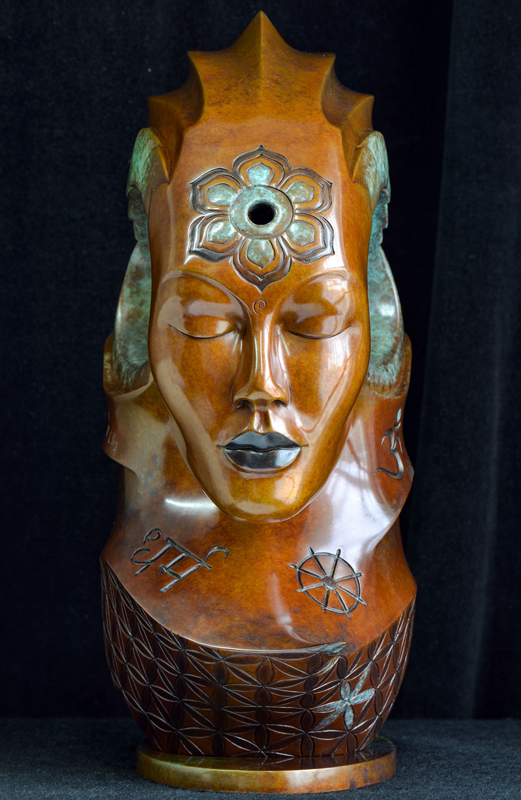 Ahimsa Bronze sculpture by Andrew Thomas