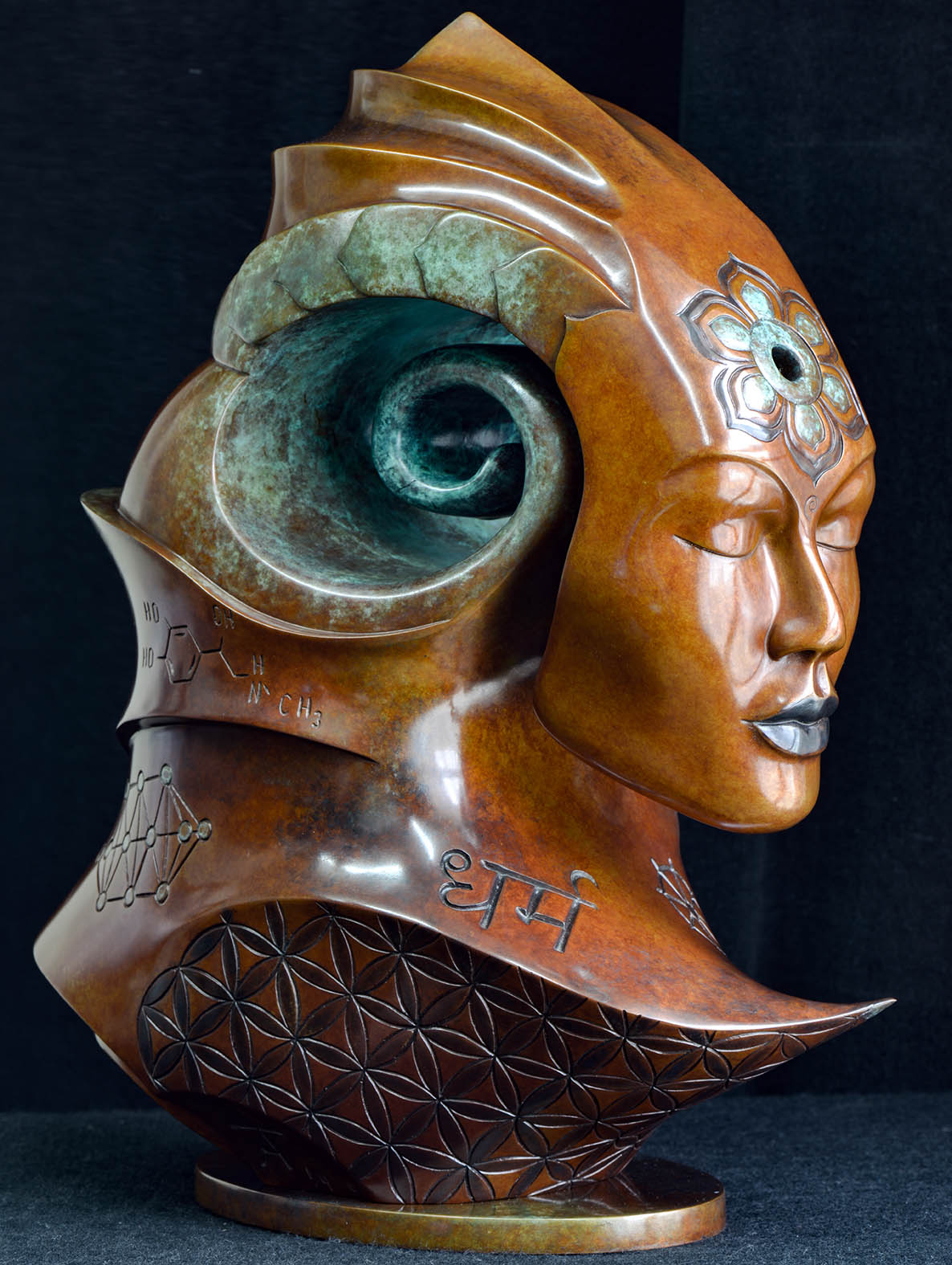 Ahimsa Bronze sculpture by Andrew Thomas