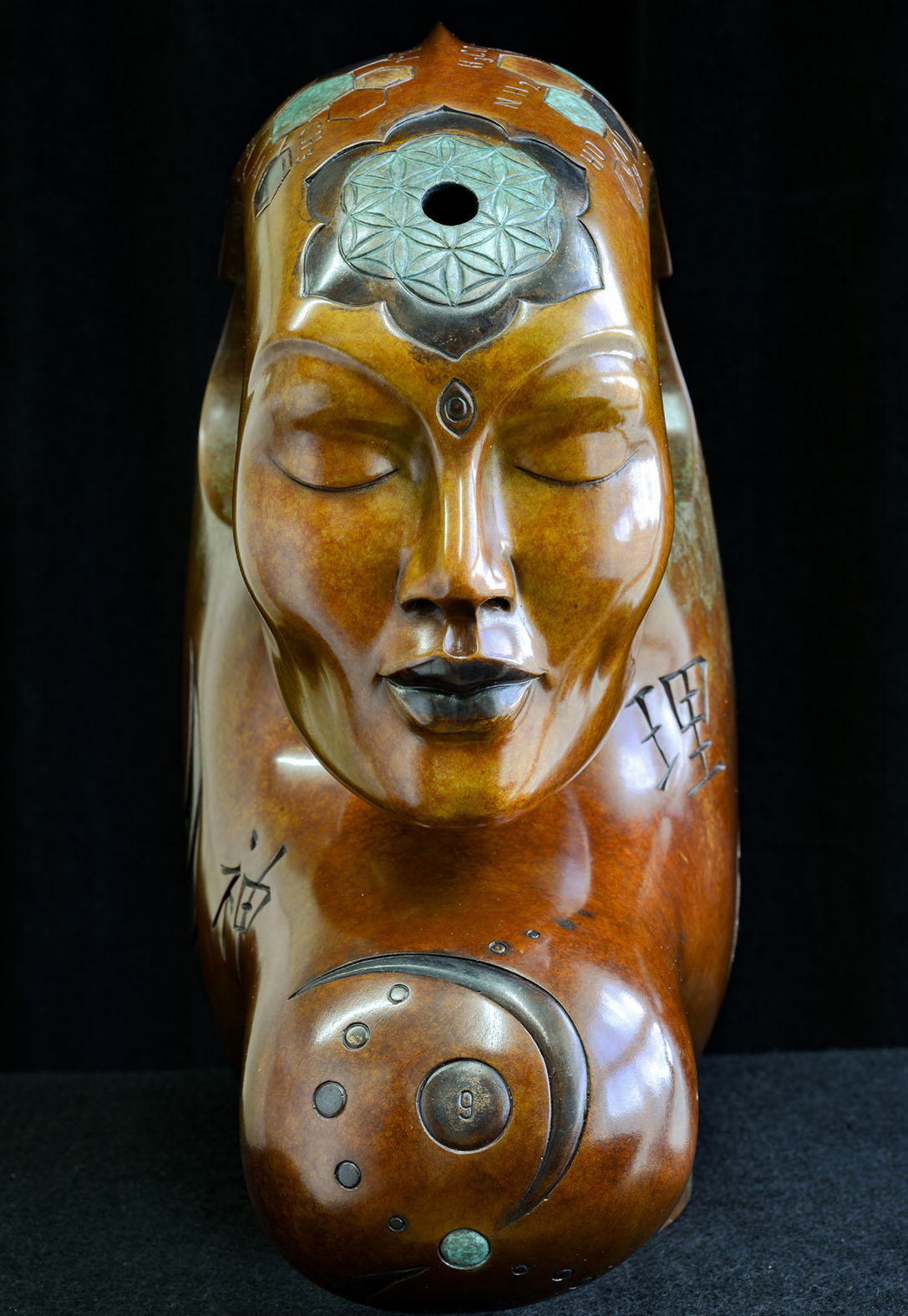 Tat Tvam Asi Bronze sculpture by Andrew Thomas