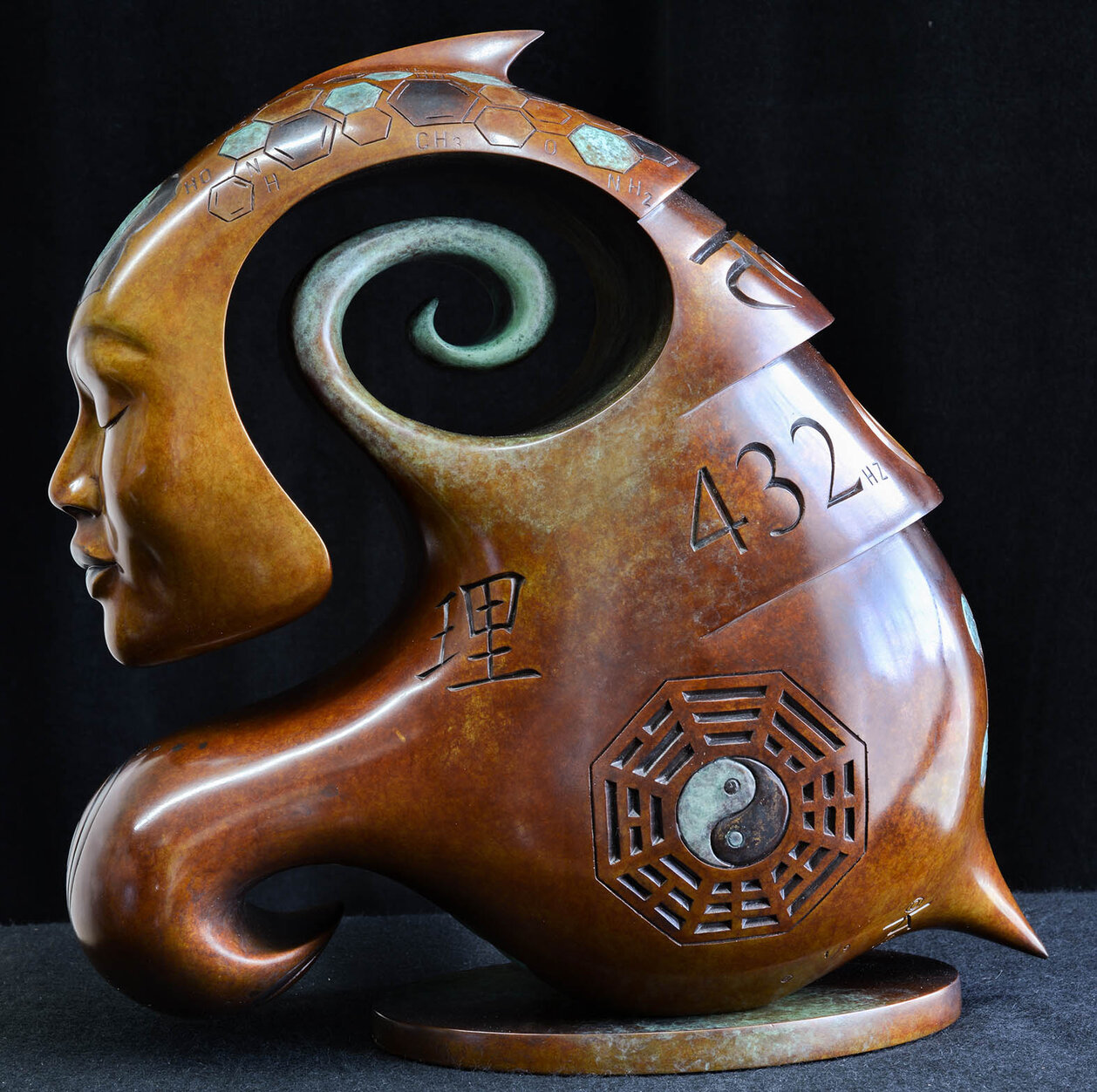 Tat Tvam Asi Bronze sculpture by Andrew Thomas