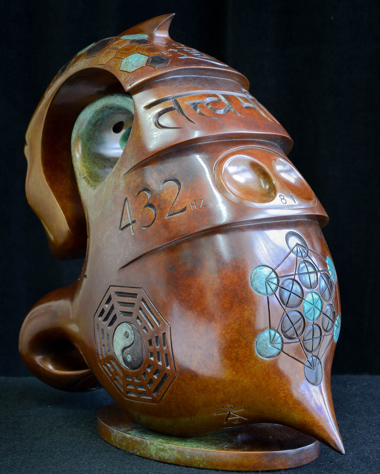 Tat Tvam Asi Bronze sculpture by Andrew Thomas