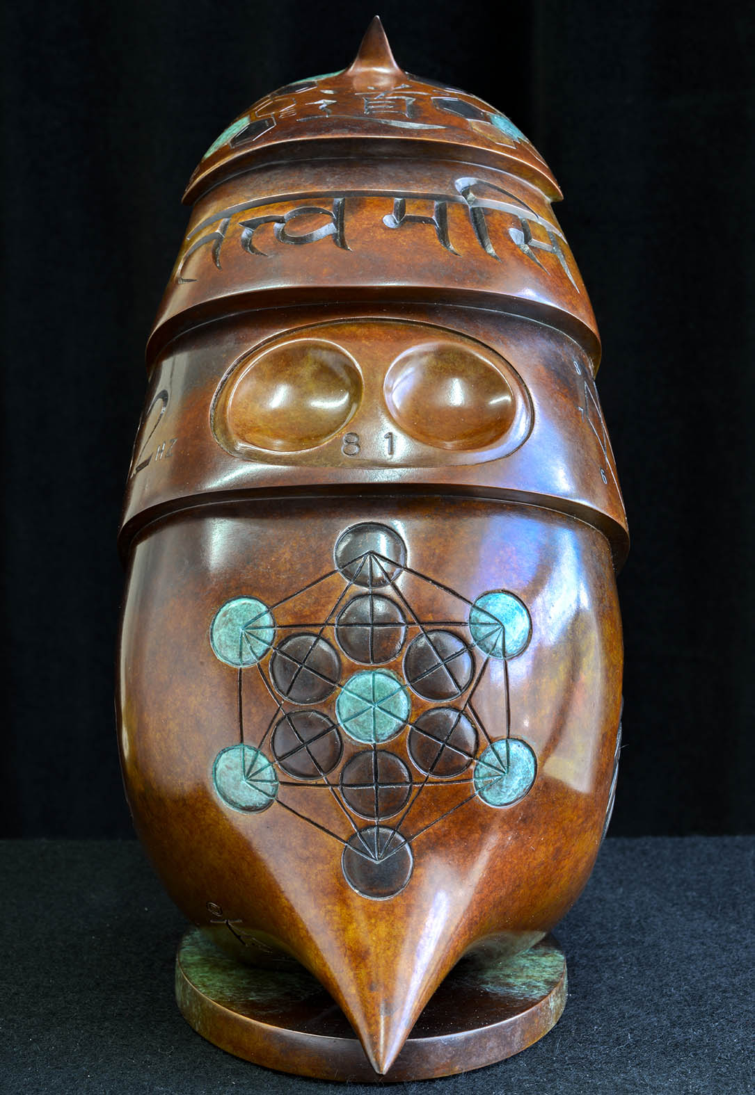 Tat Tvam Asi Bronze sculpture by Andrew Thomas