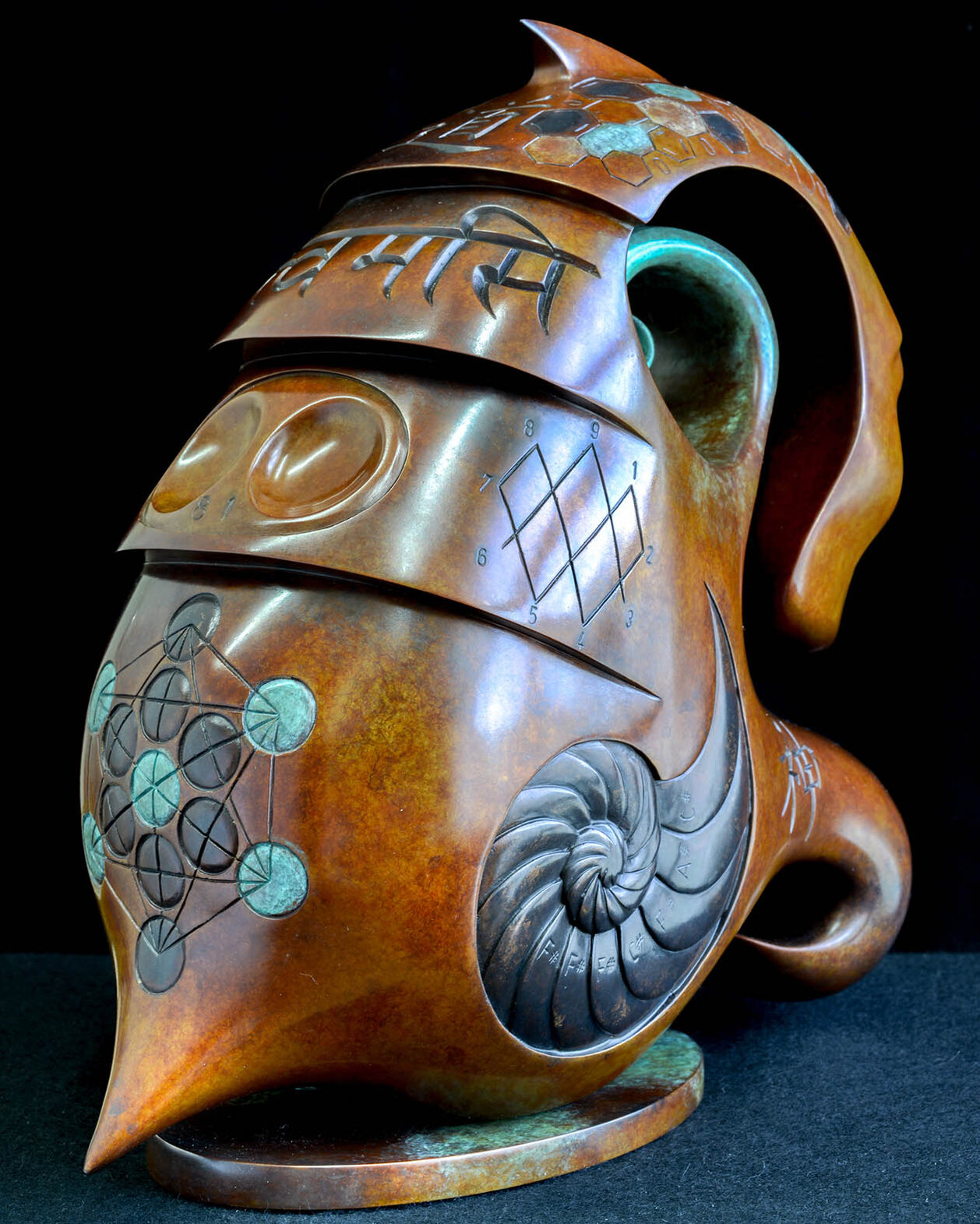 Tat Tvam Asi Bronze sculpture by Andrew Thomas